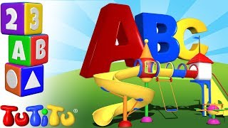 🅰️🅱️ ABC Musical com TuTiTu Recreio 🤩 Bebês Aprendem com Alegria 🎵 Aprender el Alfabeto en Inglés [upl. by Aleekahs]