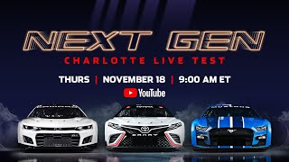 Live Next Gen Charlotte Oval Testing Day 2  NASCAR [upl. by Sumetra]