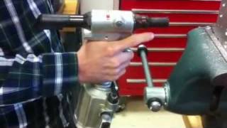 Huck 2013 Rivet Gun installing a 316quot rivet [upl. by Sidoeht462]