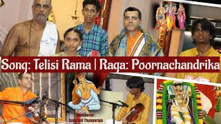 Telisi Rama Chintana To  Purnachandrika Raga  Adi Tala  Sri Thyagaraja  Violin Recital [upl. by Nylyrehc]