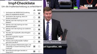 Digitaler Impfpass amp Impfpflicht  Dr Espendiller AfD  Bundestag 03022021  Bananenrepublik [upl. by Stagg]