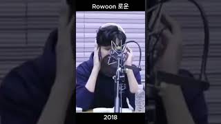 Rowoon beautiful singing behind a microphone 2018 🌸💕 로운이는 마이크 뒤에서 아름다운 노래를 부르고 있습니다 로운 rowoonsf9 [upl. by Acillegna486]