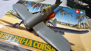 Tamiya 148 F4U1A Corsair Part 1 [upl. by Siver]