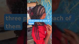 How to make stitch braids hairstyle braids [upl. by Fowkes]