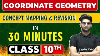 COORDINATE GEOMETRY in 30 Minutes  Mind Map Series for Class 10th [upl. by Feer]