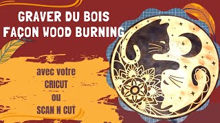 COMMENT GRAVER DU BOIS AVEC LA METHODE DU WOODBURNING ET UNE MACHINE DE DÉCOUPE [upl. by Haimirej528]