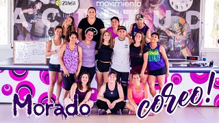 Morado remix  JBalvin amp Dj Alex amp Chiky Deejay  ZUMBA Coreo [upl. by Ttekcirc]