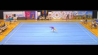 Nicole Melissa Scutaru FX AA 2024 Romanian Junior Championships [upl. by Feliza]