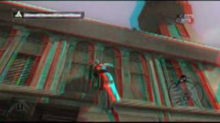 Assassins Creed PC  3D anaglyph redcyan iZ3D driver [upl. by Dole]