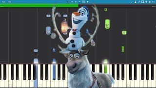 When Were Together  Piano Tutorial  Olafs Frozen Adventure  Disney Soundtrack [upl. by Carrick]