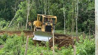 Efficient New Road Construction at Plantation Road Power Plant with D6R XL Bulldozer Power [upl. by Devine716]