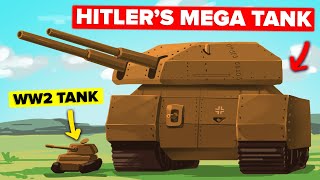 Hitlers 1000 Ton German War Machine Most Insane Mega Tank Ever Invented [upl. by Nnylyt]