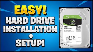 Internal Hard Drive Installation  Set Up Easy [upl. by Sadnac]