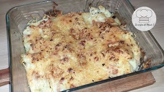 Gratin de CHOUFLEUR Béchamel et Lardons facile Recette délicieuse [upl. by Idnahs921]