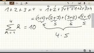 Gauss Summenformel logische Herleitung [upl. by Hpeseoj]