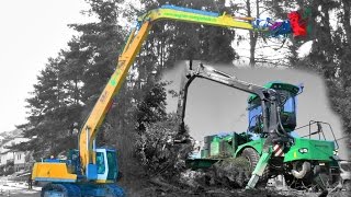 Woodcracker an Liebherr 924 vs Albach Silvator 2000 [upl. by Azeria]