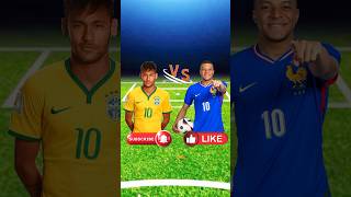 Neymar jr vs Keliyan Mbappe Nationalty and all trophy challenge Football short video footballshorts [upl. by Elyrad]