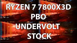 7800x3d PBO vs UNDERVOLT vs STOCK [upl. by Waterer]