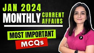 January 2024 Monthly Current Affairs by Parcham Classes  Current Affairs Revision by Richa Ma’am [upl. by Herahab177]