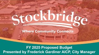 Stockbridge Nov 12 Proposed Budget First Read [upl. by Noyerb]