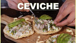 Como hacer CEVICHE de PESCADO y CAMARON [upl. by Ahsilyt]