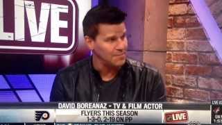 David Boreanaz on NHL Live [upl. by Ielak]