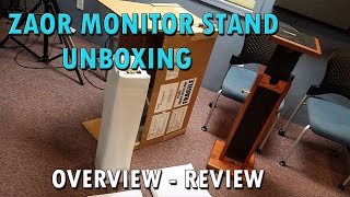 Zaor Monitor Stand Unboxing Review Pure Wave Audio [upl. by Lacefield151]