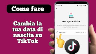 Come modificare la tua età su TikTok  Modifica la tua età su TikTok 2025 [upl. by Annas68]