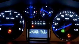 Service Theft Deterrent System GM Cadillac Chevy GMC [upl. by Annaynek991]