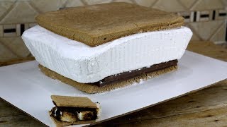 Giant Smores Recipe  FunFoods [upl. by Guerin]