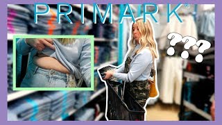 TRYING ON DIFFERENT SIZES AT PRIMARK [upl. by Tnafni]