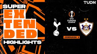 SUPER EXTENDED HIGHLIGHTS  Tottenham vs Qarabag  UEFA Europa League 2024  J1 [upl. by Rabbaj]