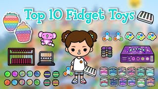 Top 10 Fidget Toys in Toca Life World  Toca Boca  NecoLawPie [upl. by Dymphia107]