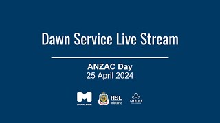 Anzac Day 2024 Melbourne Dawn Service [upl. by Harrow150]