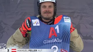 Ski Alpin Mens Slalom GurglAUT 1run Highlights 2023 [upl. by Phylis390]