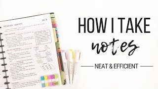 How I take notes  Tips for neat and efficient note taking  Studytee [upl. by Mitman780]