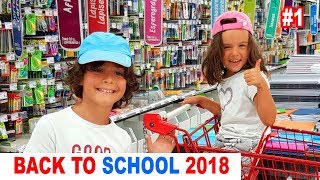 NOS FOURNITURES SCOLAIRES de la rentrée 1  BACK TO SCHOOL 2018  LA FAMILLE DÉMO JOUETS [upl. by Bain]