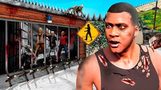 LA CASA de FRANKLIN es una BASE ANTI ZOMBIE en GTA 5 [upl. by Aerdnaek]