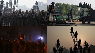 NSG commandos paramilitary forces rehearse for Republic Day parade [upl. by Hjerpe604]