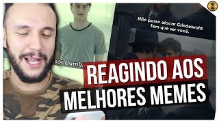 REAGINDO AOS MELHORES MEMES DE HARRY POTTER [upl. by Aicirtac]