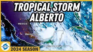 Tropical Storm Alberto will arrive in Mexico and Texas today Flooding and high winds are expected [upl. by Jamie]