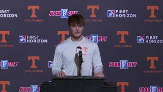 Vols QB Jake Merklinger discusses spring practice  Tennessee Football [upl. by Yodlem167]