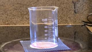 Experiment 4 Step 5 Evaporating Water to Separate CobaltII Chloride [upl. by Nelson]