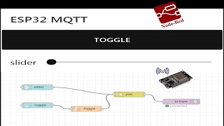 esp32 MQTT with NodeRed  How to Create a toggle button in Nodered  Mosquitto Broker with ESP32 [upl. by Eibbil473]