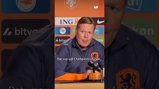 Ronald Koeman DUIDELIJK over afwezige Antoni Milambo 😅 feyenoord [upl. by Nwahsaj]