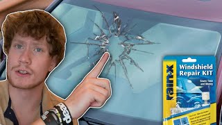 How To Fix A Chip In A Windshield Rain X Windshield Repair Kit [upl. by Jarl]