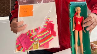 Original Vintage Barbie Skipper and Midge clothes  poodle Parade and more sears exclusive Barbies [upl. by Ytomit]