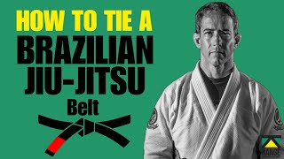 HOW TO TIE a BRAZILIAN JIUJITSU BELT  Beginner to Black Belt [upl. by Tonnie378]