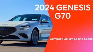 2024 Genesis G70  Best Luxury Sport Sedan Value  MattMaranMotoring Motorweek [upl. by Lisk206]