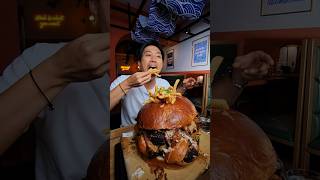 6KG 13lbs Dino Rib Burger  Best burger challenge Ive had in awhile foodchallenge [upl. by Borek]